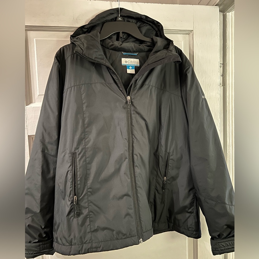 Columbia Sport Lightweight Waterproof Black Jacket XL